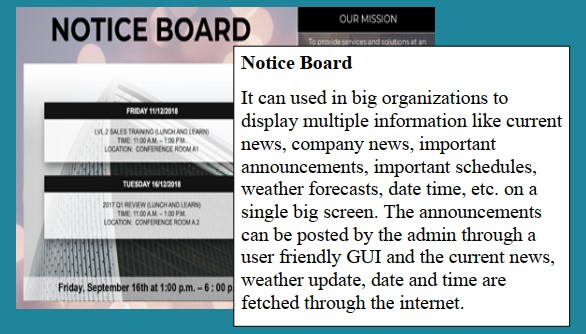 Digital Notice Board
